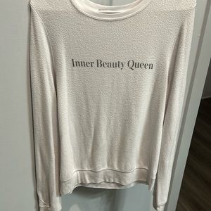 White Wildfox sweater size small